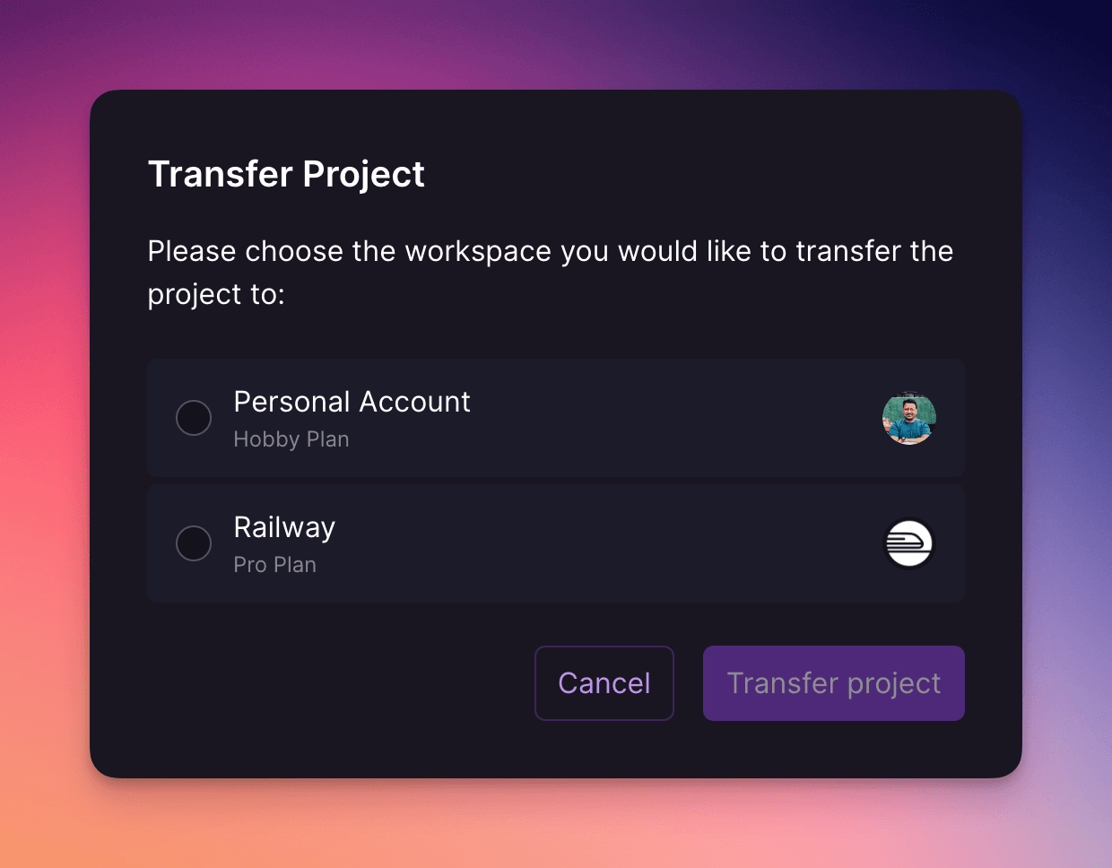 Project Transfer